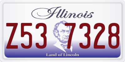 IL license plate Z537328