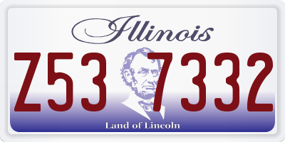 IL license plate Z537332