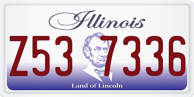 IL license plate Z537336