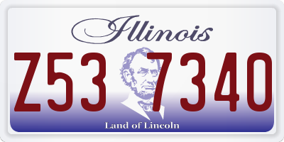 IL license plate Z537340