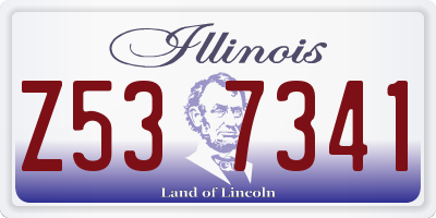IL license plate Z537341