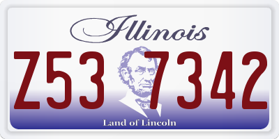 IL license plate Z537342