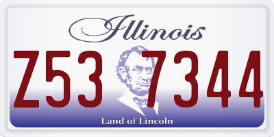 IL license plate Z537344