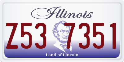 IL license plate Z537351