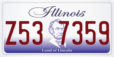 IL license plate Z537359