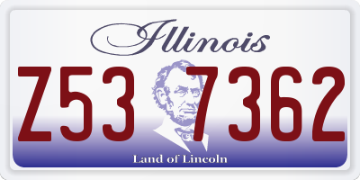 IL license plate Z537362