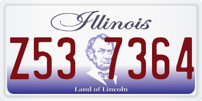 IL license plate Z537364