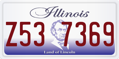 IL license plate Z537369