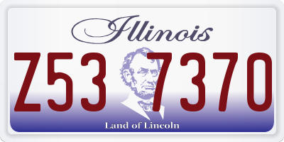 IL license plate Z537370