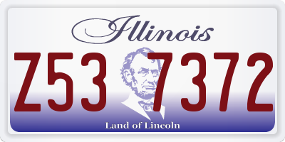 IL license plate Z537372