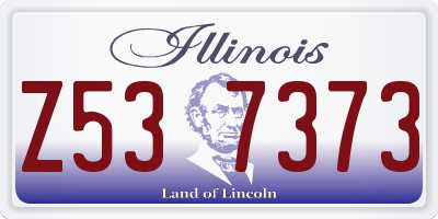IL license plate Z537373