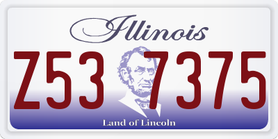 IL license plate Z537375
