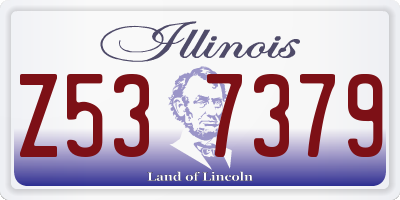 IL license plate Z537379