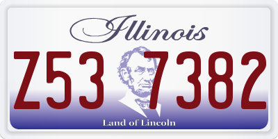 IL license plate Z537382
