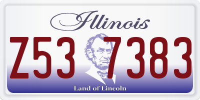 IL license plate Z537383