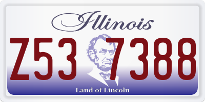 IL license plate Z537388