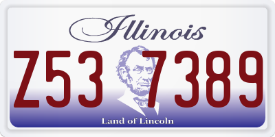IL license plate Z537389