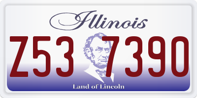 IL license plate Z537390