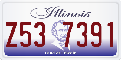 IL license plate Z537391