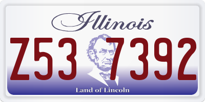 IL license plate Z537392
