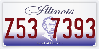 IL license plate Z537393