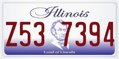 IL license plate Z537394