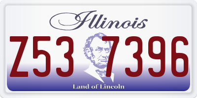 IL license plate Z537396
