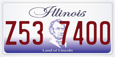 IL license plate Z537400