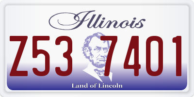 IL license plate Z537401