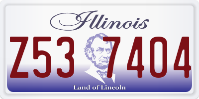 IL license plate Z537404