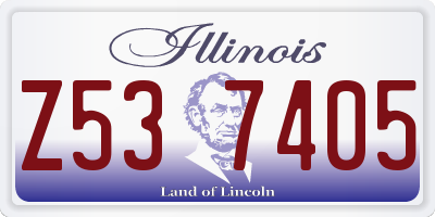IL license plate Z537405