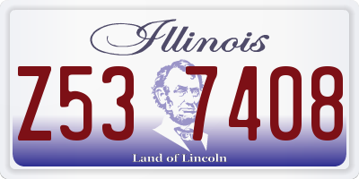 IL license plate Z537408