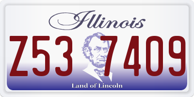 IL license plate Z537409