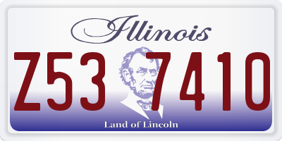 IL license plate Z537410