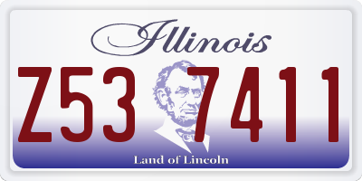 IL license plate Z537411