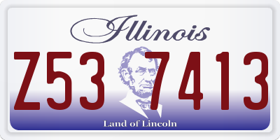 IL license plate Z537413