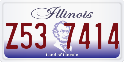 IL license plate Z537414