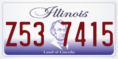 IL license plate Z537415