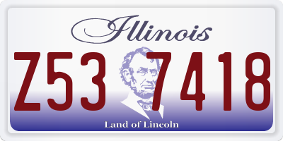 IL license plate Z537418