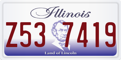 IL license plate Z537419