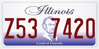 IL license plate Z537420