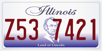 IL license plate Z537421