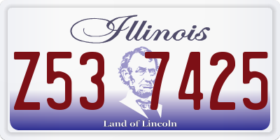 IL license plate Z537425