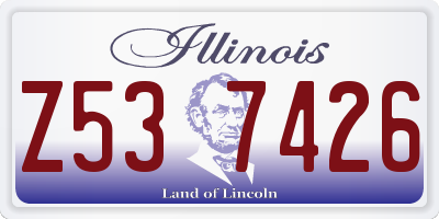 IL license plate Z537426