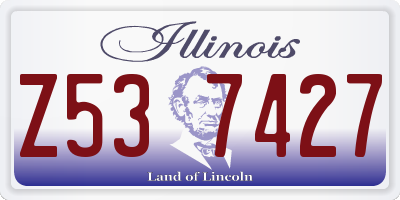 IL license plate Z537427