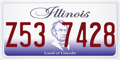 IL license plate Z537428