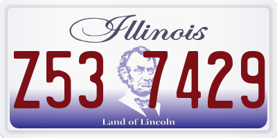 IL license plate Z537429