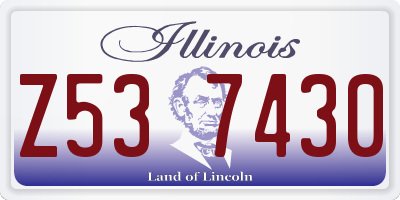 IL license plate Z537430
