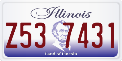 IL license plate Z537431