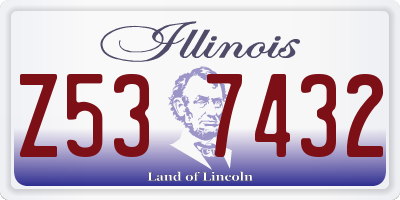 IL license plate Z537432